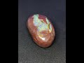 I am absolutely loving this boulder opal I'm working on.  I did not expect these colours #opal