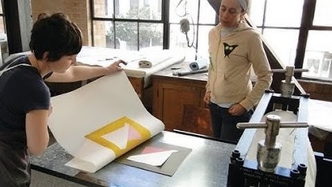 Alyson Shotz at Crown Point Press (4 minutes)