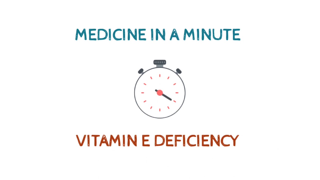 VITAMIN E DEFICIENCY NUTRITIONAL DISORDERS NUTRIENT DEFICIENCIES YouTube