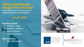 AAI Panel Discussion: What Constitutes Illegal Price Fixing?
