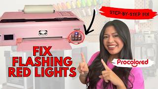 How to Fix Flashing Error Lights on the Procolored K13 Lite DTF Printer