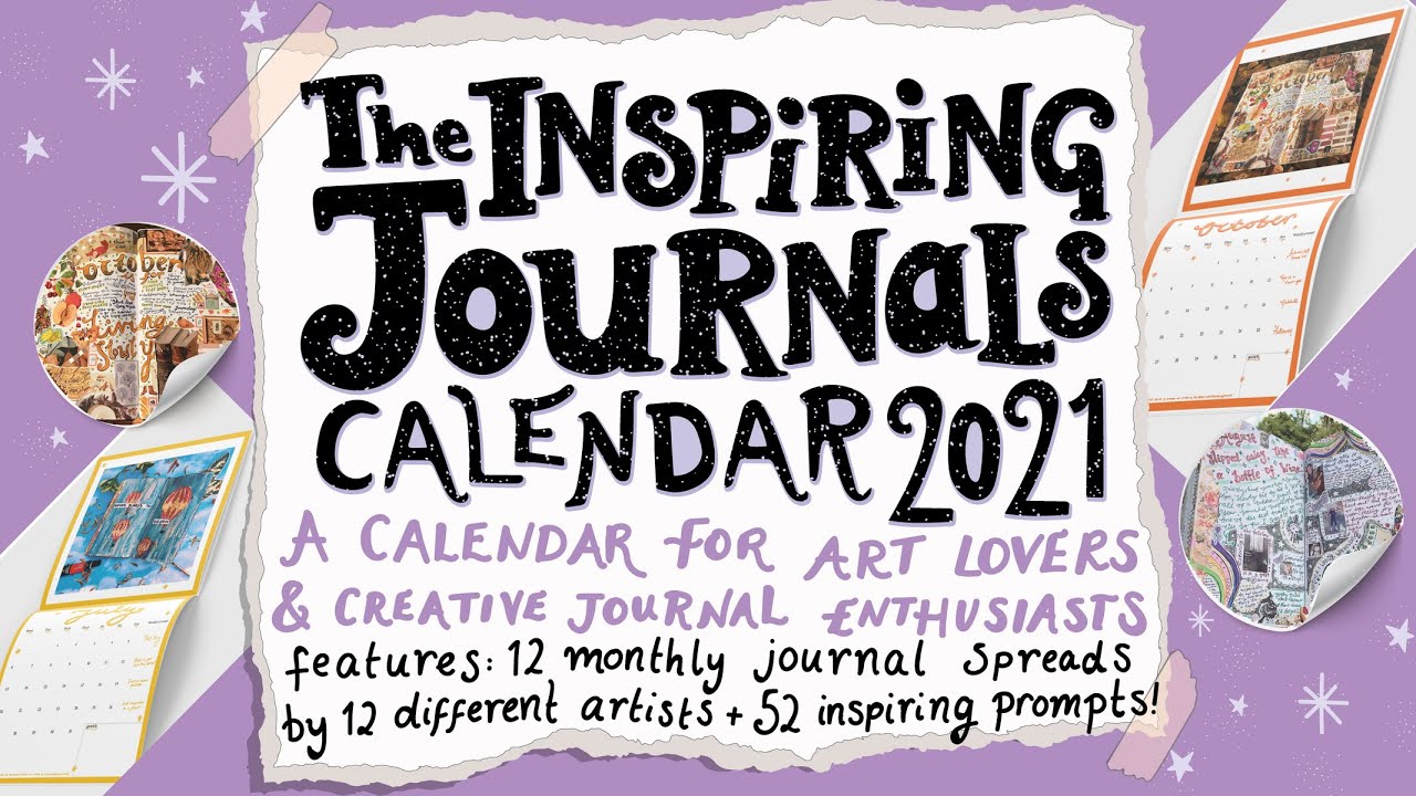 The Inspiring Journals Calendar 2021 (A year full of Art Journal Inspiration!)