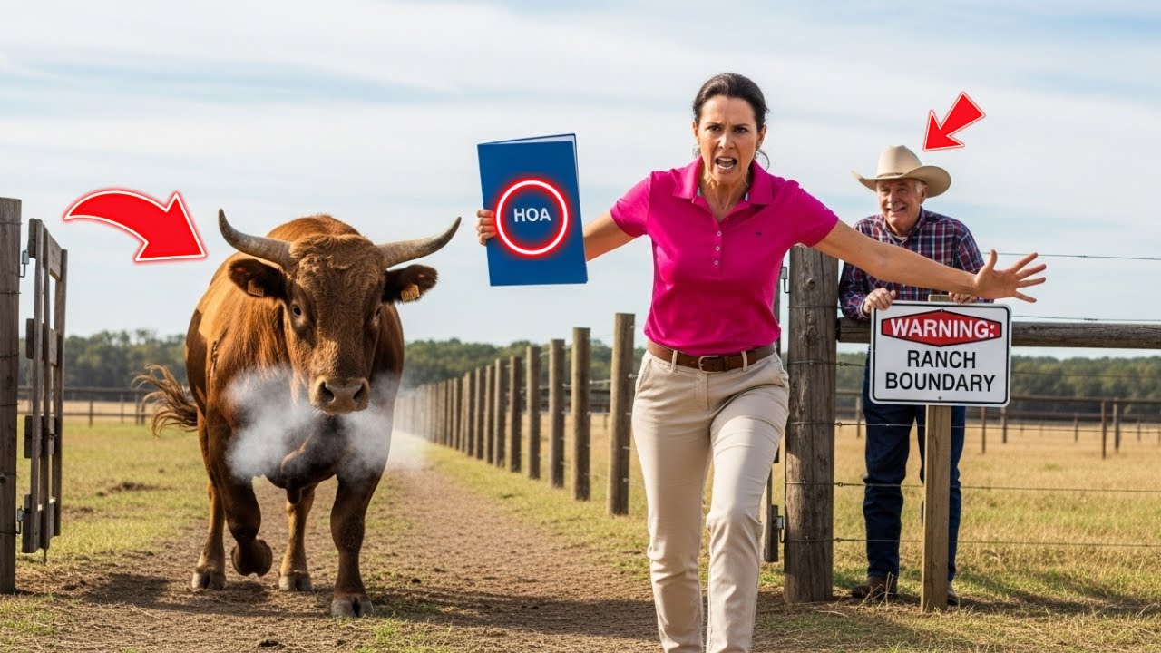 HOA Karen Cut My Ranch Fence—She Had No Idea a 2,000-Pound Bull Was Waiting Right There!