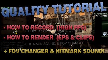 Want a sick Quality? How to render & record! [PC HIGH FPS]