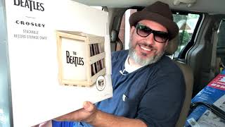 Crosley Stackable Record Storage Crate Holds up to 40 Albums, The Beatles Abby Road #Beatles #Vinyl