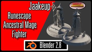 Runescape Ancestral Mage Fighter Speed Modeling Blender - Part 1