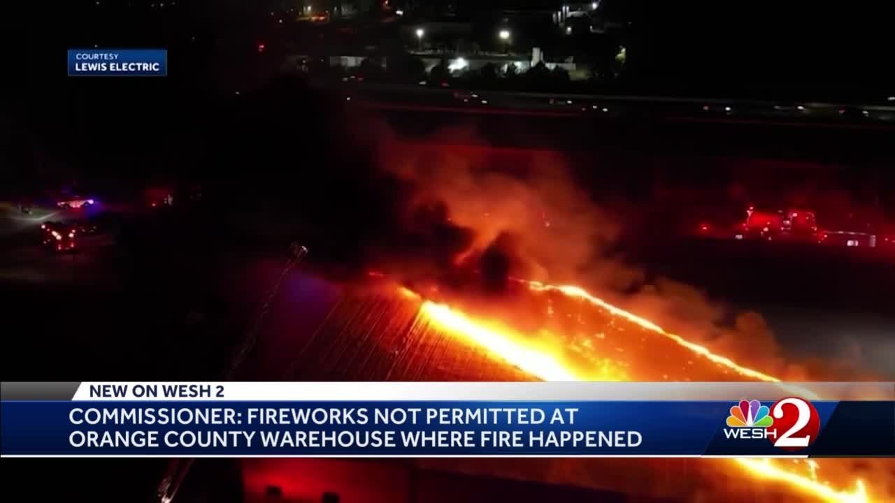 Commissioner: Fireworks not permitted at Orange County warehouse where deadly fire broke out