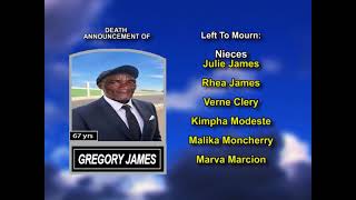 Gregory James ~ Long Obituary