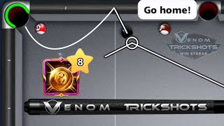 Level 8 Go Home 😂 8 ball pool Venom Trickshots 19 Ring WS Cue Level 12