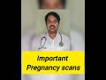 Important Pregnancy Scans. #pregnancyscan #pregnancycare #safemotherhood #pregnancy