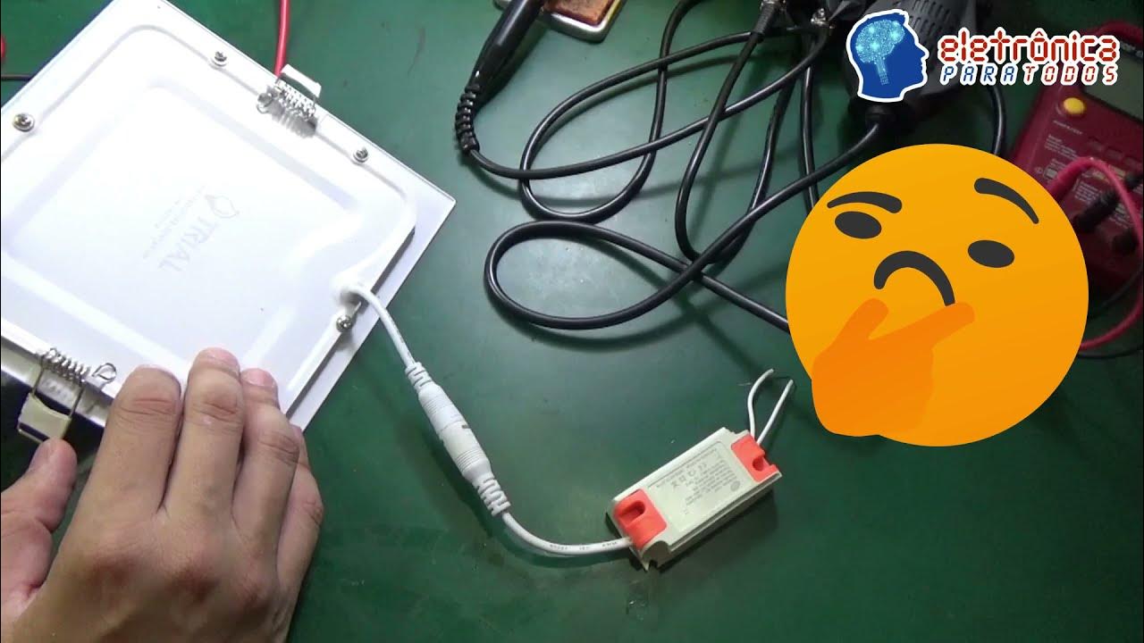 CONSERTO LUMINÁRIA PLAFON DE LED 12W (Defeito Piscando Intermitente