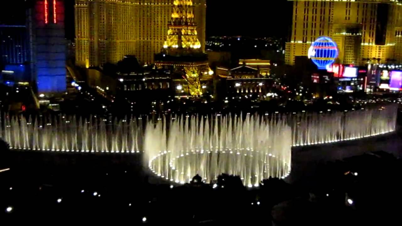 Bellagio Fountain View From The Room In Vegas