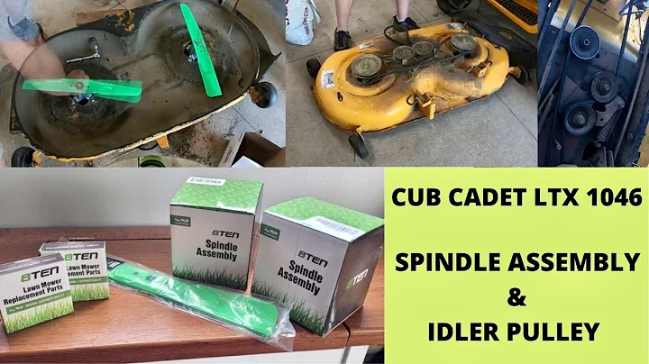 DIY - SPINDLE ASSEMBLY & IDLER PULLEY Replacement - Cab Cadet LTX 1046 KW Lawnmower