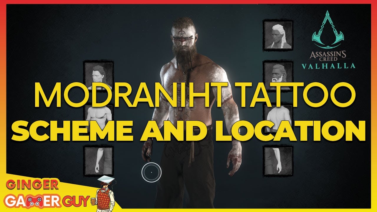 Assassin's Creed Valhalla  Modraniht Tattoo Scheme and Location