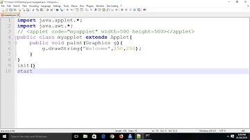 First Applet program in java hindi 44