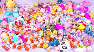 555 Kinder Surprise eggs 555 СЮРПРИЗОВ ТРИ КОТА Маша и Медведь СМЕШАРИКИ СЛАЙМ ЛЕДИ БАГ LOL СКВИШИ