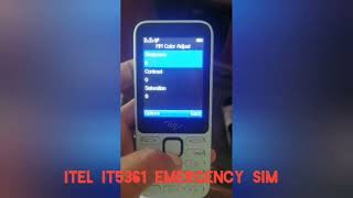 Itel it 5361 emergency sim problem 100%solved Ma Mobile walla@