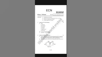(ECN)msbte k scheme winter 2024 Electrical Circuits and Network imp paper #312303 #kscheme #msbte