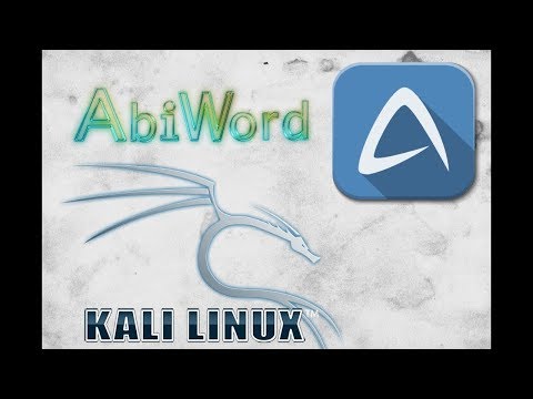 How to install Abiword word processor from Terminal on Kali Linux
