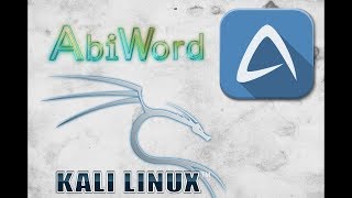 How to install Abiword word processor from Terminal on Kali Linux