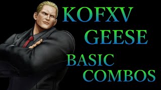 【KOF15】THE KING OF FIGHTERS XV ギース 基本 コンボ【 KOFXV GEESE BASIC COMBOS 】