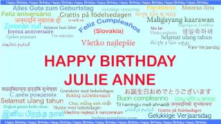 JulieAnne   Languages Idiomas - Happy Birthday