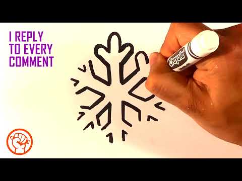 Wideo: Jak Narysować Płatek śniegu