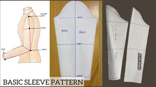 How To Draft A Easy Basic Long Sleeve Pattern Tutorial | Beginners Friendly