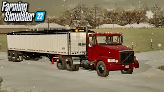 Trying to Drive in the Snow on Alma Missouri | Farming Simulator 22