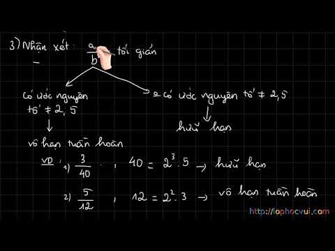 Số thập phân hữu hạn  Số thập phân vô hạn tuần hoàn - youtube