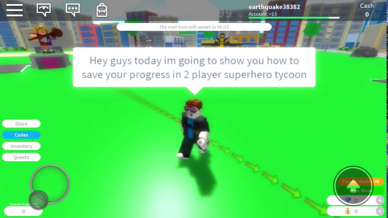 Roblox 2 Player Superhero Tycoon How To Save Your Progress Youtube - repeat roblox super hero tycoon การเป นซ ปเปอร ฮ โร ท ด the