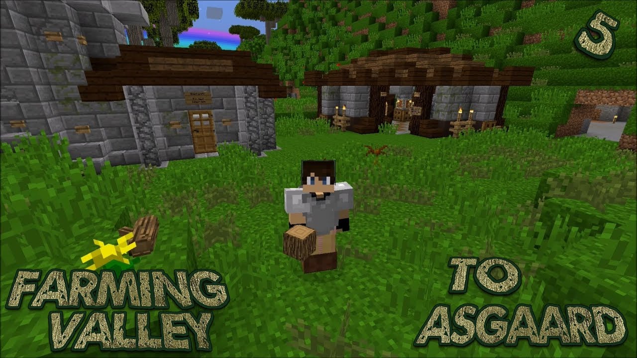 Farming Valley Modded Minecraft LP EP 5 Moar Shops and Starting Our