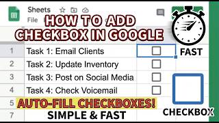 how to add checkbox in google sheet(Fast & Easy)
