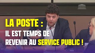 LA POSTE : IL EST TEMPS DE REVENIR AU SERVICE PUBLIC ! - Intervention en CAE du 7 décembre 2022 News