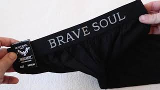 Brave Soul lounge joggers with logo waistband in black unboxing