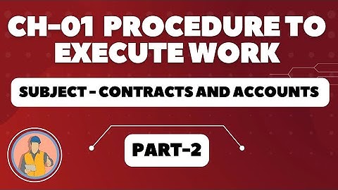 Contracts and accounts ( part-02 ) | Diploma  6th semester | Civil Engineering