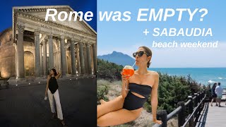 our hotel in ROME + beach weekend | ITALY vlog