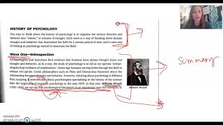 Assignment Instructions: History and Approaches Reading