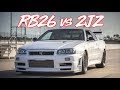 RB26 VS 2JZ "THE LEGENDARY BATTLE!" R34 VS TESLA BONUS