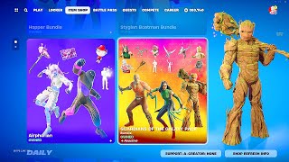 Guardians Of The Galaxy Pack Fortnite: Young Adult Groot, Mantis, Drax, Skins, Emotes \&All Cosmetics