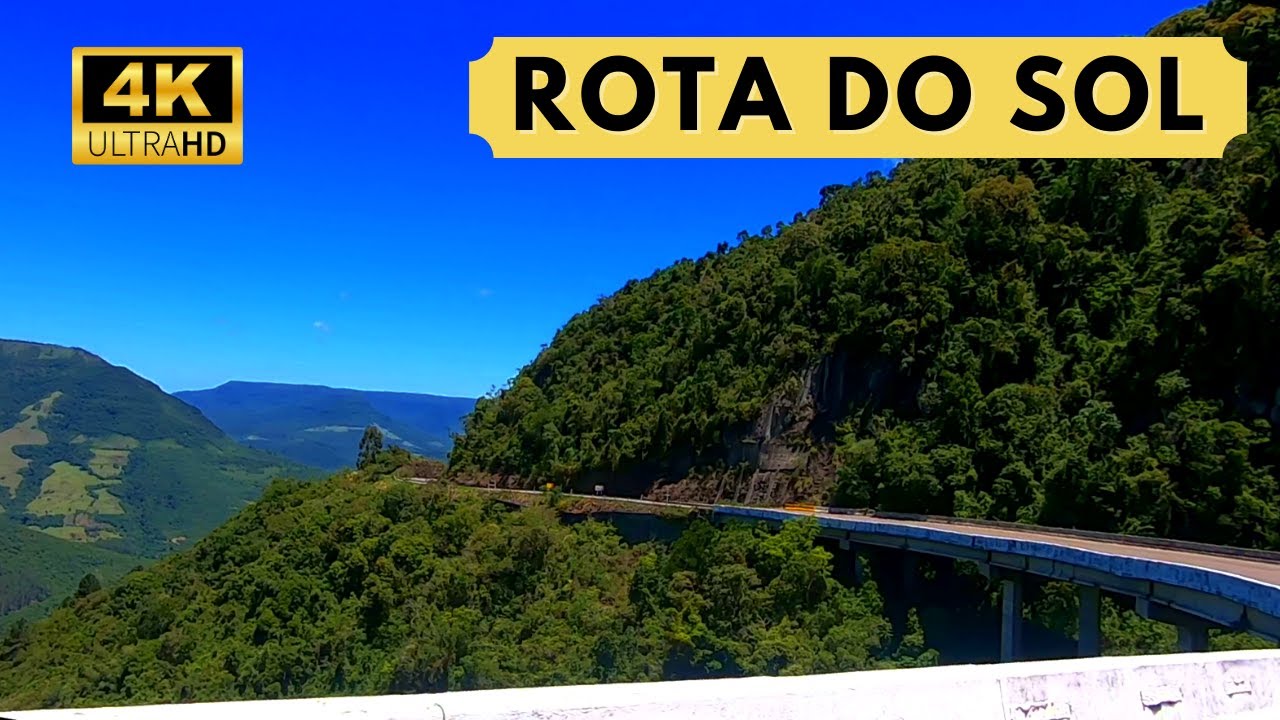 Explorando a Rota do Sol: Uma Viagem de Carro pela Serra Gaúcha [4k]