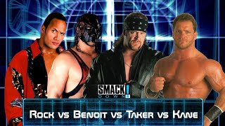 WWF Smackdown 2 It Doesn't Matter Mod Final Version Matches The Rock vs Taker vs Kane vs Benoit