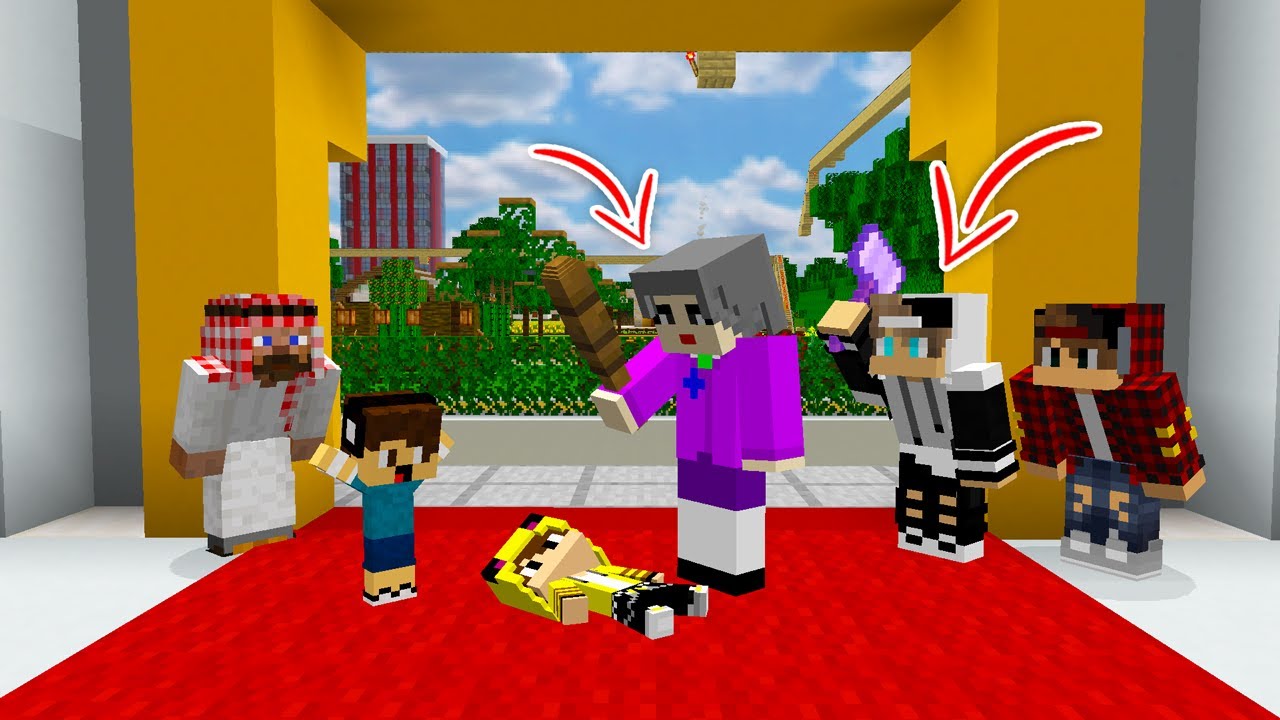 ماين كرافت لكن تحولت الى مستر جيجي بسبب المعلمة الشريرة 😨 #فلم_ماين_كرافت