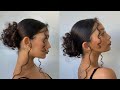 Formal Curly Hairstyle Clean Bun | Classy Natural Curls