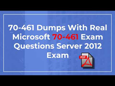 New MCTS Microsoft 70-461 Braindumps SQL Server 2012 Exam