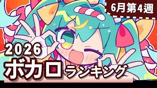 YouTubeボカロランキング【2026年6月4週目】