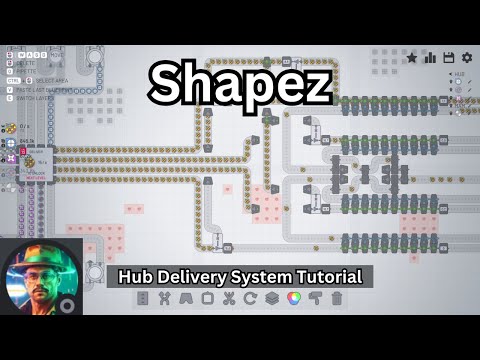 HUB Delivery System | Shapez.io Tutorial #shapez #shapezio #tutorial