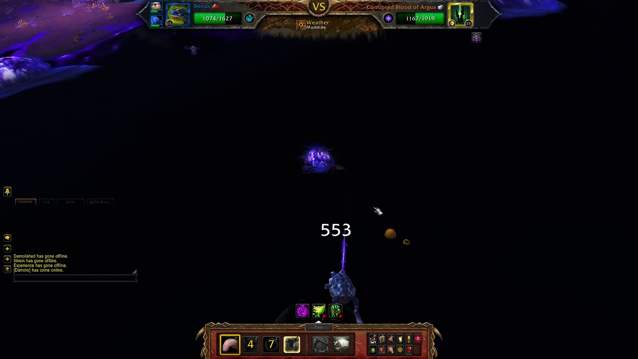 How to beat corrupted blood of argus with Aquatic Pets - world of warcraft
