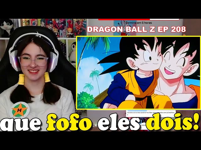 cátia reagindo a GOKU VÊ GOTEN PELA PRIMEIRA VEZ (Dragon Ball Z EP 208) 