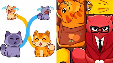 Cat Puzzle Draw to Kitten VS Block Puzzle Cats - All Levels SpeedRun ep 1